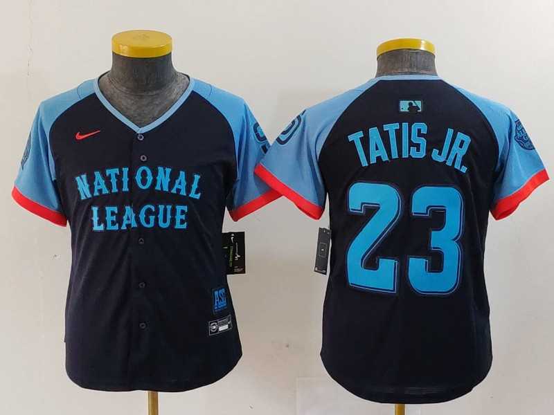 Youth San Diego Padres #23 Fernando Tatis Jr Navy 2024 All Star Limited Stitched Jersey->2024 mlb all-star->MLB Jersey